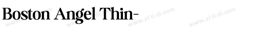 Boston Angel Thin字体转换